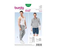 burda Schnittmuster Herren Jogginghose und Bermudas und Tunnelzughose #6719 Gr. 46-56