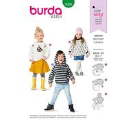 Burda Schnittmuster 9308, Sweater [Unisex (Kids) 92-122] zum selber nähen, ideal für Anfänger [L1]