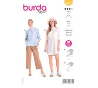 Burda Style Katalog-Schnittmuster Bluse und Longbluse mit Knopfleiste | Damen, Gr. 34-44 | Nählevel: Mittel #6001