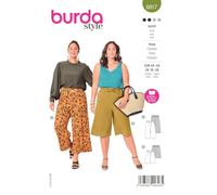 Burda Style Katalog-Schnittmuster Culottes mit Gummizug | Damen, Gr. 44-54 | Nählevel: Leicht #6017