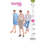 Burda Style Katalog-Schnittmuster Kastenjacke | Damen, Gr. 34-48 | Nählevel: Sehr leicht #6006