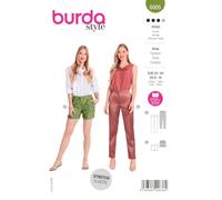 Burda Style Katalog-Schnittmuster Kurze Shorts und Elegante Businesshose | Damen, Gr. 34-44 | Nählevel: Mittel #6005