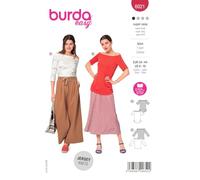Burda Style Katalog-Schnittmuster Off-Shoulder Shirt mit 3/4-Arm | Damen, Gr. 34-44 | Nählevel: Sehr leicht #6021