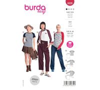 Burda Style Katalog-Schnittmuster Shirts mit abgesetzten Ärmeln | Damen, Gr. 34-48 | Nählevel: Sehr leicht #6028