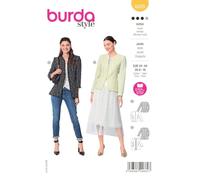 Burda Style Katalog-Schnittmuster Taillierte Jacke mit Reißverschluss | Damen, Gr. 34-44 | Nählevel: Mittel #6029