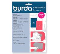 Burda Style Kopierpapier | Schnittmusterpapier | Kopierfolie | 2 Blätter 83 x 57 cm - Blau/Rot, Einheitsgröße