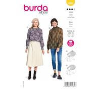 burda style Papier-Schnittmuster Damen Boho-Blusen #5862 | Gr. 34-44 | für Baumwolle & Kreppstoffe