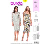Burda Schnitt Trägerkleid ? Spitzenkleid mit 3/4 Ärmeln 6423