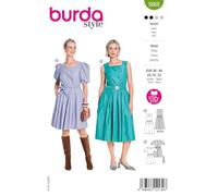 burda style Papier-Schnittmuster Damen Kleider mit weitem Rockteil #5668 Gr. 36-48 Nählevel: leicht