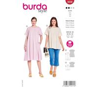burda style Papier-Schnittmuster Damen Midi-Kleid & Schlupf-Bluse #5639 Gr. 46-56
