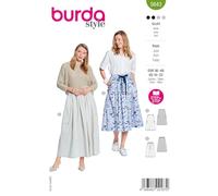 burda style Papier-Schnittmuster Damen Midi-Röcke #5643 Gr. 36-48 Nählevel: leicht