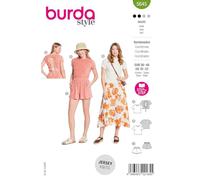 burda style Papier-Schnittmuster Damen Set Shirts & Shorts #5645 Gr. 36-48 Nählevel: leicht
