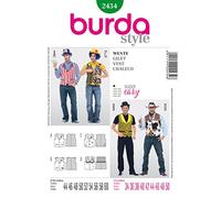 Burda Style Schnittmuster #2434 Herren Karneval Kostüm Cowboy Weste Gr. 44-60 - Nählevel 1 (super easy)