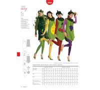 Burda Style Schnittmuster #2450 Damen Karneval Kostüm Früchte & Elfe Gr. 36-50 - Nählevel 1 Super Easy
