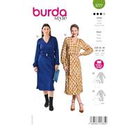burda style Schnittmuster #5777 Damen Midi-Kleid Gr. 36-46 Nählevel 3 (mittel) mit Nähanleitung