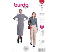 burda style Schnittmuster Damen Kleid & Shirt mit Reißverschluss Gr. 36-46