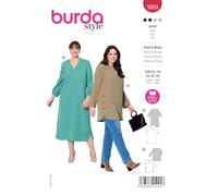 Burda Style Schnittmuster #5953 Damen Kleid und Bluse Nählevel 2 (Anfänger) Gr. 44-54