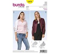 Burda Schnittmuster 6478 Jacke, Papier, weiß, 19 x 14 x 0,5 cm