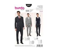 burda Schnitt 6871 "Herrenanzug mit Weste"