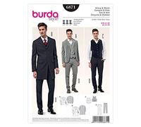 burda Schnitt 6871 "Herrenanzug mit Weste"