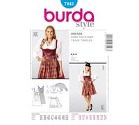 Burda Schnittmuster 7443 Dirndl