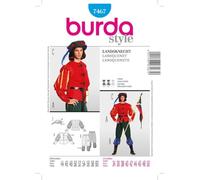 Burda Style Schnittmuster #7467 Karneval Kostüm Herren Landsknecht Gr. 44-60