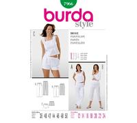 Burda Schnittmuster 7966 Hose Gr. 38-50 (Sizes 12-24)
