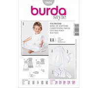 Burda Style Schnittmuster #9804 Kinder Taufkleid mit Jacke und Mütze Gr. 62-86