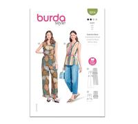 Burda Style Schnittmuster B5914 Overall und Oberteil für Damen