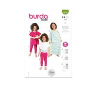 Burda Style Schnittmuster B9218 Kinder-Nachtwäsche