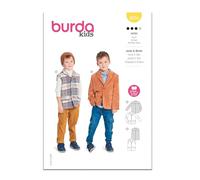 Burda Style Schnittmuster B9234 Jacke und Weste für Kinder
