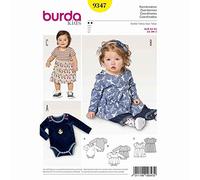 Burda Style Schnittmuster B9347 Kleid und Body für Babys