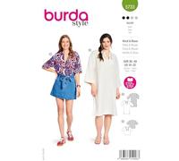 burda style Schnittmuster Damen #5733 Tunikakleid mit Stickerei, Bluse mit Biesen Gr. 36-48