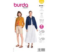 burda style Schnittmuster Damen #5749 Jeansjacke mit Umlegekragen & Jacke mit Blenden Gr. 36-46