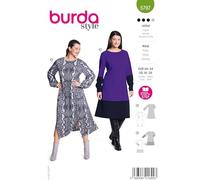 burda style Schnittmuster Damen #5797 A-Linien Kleid Gr. 44-54 Nählevel 3 (mittel) mit Anleitung