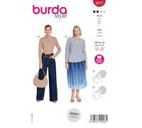 burda style Schnittmuster Damen Basic Langarmshirts #5717 Gr. 36-48