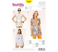 burda style Schnittmuster Damen Bluse & Tunika in 3 Varianten #6809 Gr. 34-46 | Papierschnittbogen