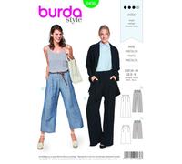 Burda Schnitt Hose - Culotte - weites Bein 6436