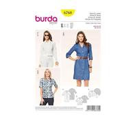 Burda Schnittmuster 6760 Kleid, Jacke