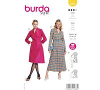 burda style Schnittmuster Damen Kleid in 2 Längen Gr. 36-48