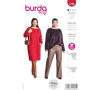 burda style Schnittmuster Damen Kleid und Langarm Shirt Gr. 44-54