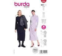 burda style Schnittmuster Damen Midi Kleider mit Drapierung #5684 Gr. 36-48