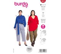 burda style Schnittmuster Damen Pullover #5612 | Gr. 46-60 | Nählevel "super easy", Papierschnittbogen, Plus Size