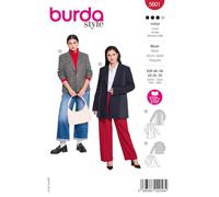burda style Schnittmuster Damen Smokingjacke & Blazer #5601 | Gr. 46-60 | Nählevel "mittel", Papierschnittbogen, Plus Size