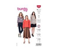 burdastyle Schnittmuster 5924 | Verschlusslose Blusen zum selber nähen | Damen, Gr. 34-48 | Nählevel: sehr leicht