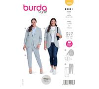 burdastyle Schnittmuster 5935 | Anzughose und Anzugjacke zum selber nähen | Damen, Gr. 38-58 | Nählevel: mittel