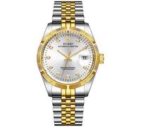 BUREI Herren Automatikuhr Luxus Business Wasserdicht Edelstahl Uhren für Männer, Self-Winding