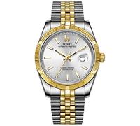 BUREI Herren Automatikuhr Luxus Business Wasserdicht Edelstahl Uhren für Männer, Self-Winding