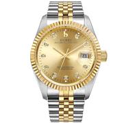 BUREI Herren Automatikuhr Luxus Business Wasserdicht Edelstahl Uhren für Männer, Self-Winding