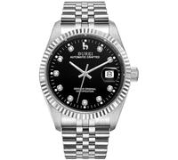BUREI Herren Automatikuhr Luxus Business Wasserdicht Edelstahl Uhren für Männer, Self-Winding